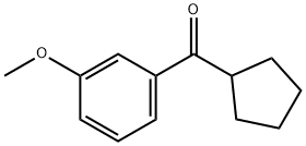 CYCLOPENTYL 3-METHOXYPHENYL KETONE Struktur