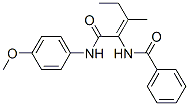 Benzamide, N-[1-[[(4-methoxyphenyl)amino]carbonyl]-2-methyl-1-butenyl]- (9CI) Struktur