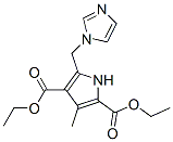 1H-Pyrrole-2,4-dicarboxylicacid,5-(1H-imidazol-1-ylmethyl)-3-methyl-,diethylester(9CI) Struktur