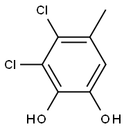 3,4-Dichloro-5-methyl-1,2-benzenediol Struktur