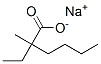 SODIUM2-ETHYL-2-METHYLHEXANOATE Struktur