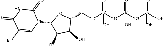 5-bromouridine triphosphate Struktur