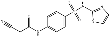 2-cyano-N-{4-[(1,3-thiazol-2-ylamino)sulfonyl]phenyl}acetamide Struktur