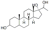 3,17,20-trihydroxypregnane Struktur