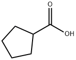 Cyclopentanecarboxylic acid Struktur