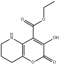 3-HYDROXY-2-OXO-5,6,7,8-TETRAHYDRO-2H-PYRANO[3,2-B]PYRIDINE-4-CARBOXYLIC ACID ETHYL ESTER Struktur