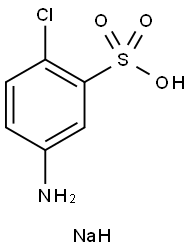 Benzenesulfonic acid, 5-amino-2-chloro-, monosodium salt Struktur