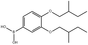 3,4-Bis(2-methylbutyloxy)benzeneboronic acid Struktur