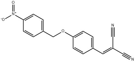 2-({4-[(4-nitrobenzyl)oxy]phenyl}methylene)malononitrile Struktur