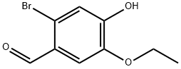 2-BROMO-5-ETHOXY-4-HYDROXYBENZALDEHYDE Struktur