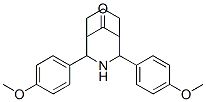 6,8-bis(4-methoxyphenyl)-7-azabicyclo[3.3.1]nonan-9-one Struktur