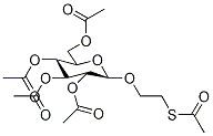 2’-(Acetylthio)ethyl 2,3,4,6-Tetra-O-acetyl--D-glucopyranoside Struktur