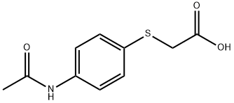 {[4-(ACETYLAMINO)PHENYL]THIO}ACETIC ACID Struktur