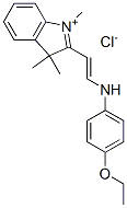 2-[2-[(4-ethoxyphenyl)amino]vinyl]-1,3,3-trimethyl-3H-indolium chloride Struktur