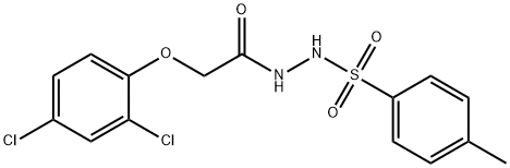 N'-[2-(2,4-dichlorophenoxy)acetyl]-4-methylbenzenesulfonohydrazide Struktur