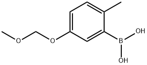 5-(METHOXYMETHOXY)-2-METHYLPHENYLBORONIC ACID Struktur