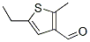 3-Thiophenecarboxaldehyde, 5-ethyl-2-methyl- (9CI) Struktur