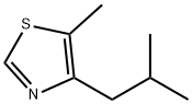 Thiazole,  5-methyl-4-(2-methylpropyl)- Struktur