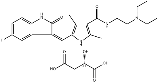 Sunitinib Malate Struktur