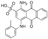 1-amino-9,10-dihydro-9,10-dioxo-4-o-toluidinoanthracene-2-sulphonic acid Struktur