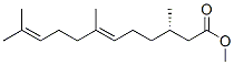 (S,E)-3,7,11-Trimethyl-6,10-dodecadienoic acid methyl ester Struktur