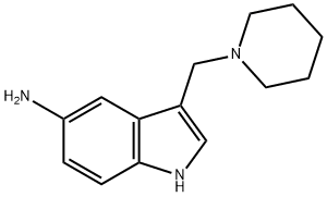 3-(1-Piperidinylmethyl)-1H-indol-5-amine Struktur