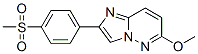 6-Methoxy-2-[4-(methylsulfonyl)phenyl]imidazo[1,2-b]pyridazine Struktur