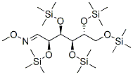 2-O,3-O,4-O,5-O,6-O-Pentakis(trimethylsilyl)-D-glucose O-methyl oxime Struktur