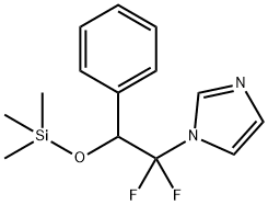 1-(1,1-DIFLUORO-2-PHENYL-2-TRIMETHYLSILOXY-ETHYL)-IMIDAZOLE Struktur