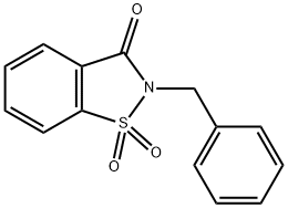 2-Benzylbenzo[d]isothiazol-3(2H)-one 1,1-dioxide Struktur