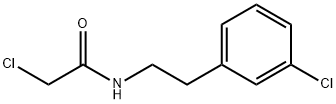 2-CHLORO-N-[2-(3-CHLOROPHENYL)ETHYL]ACETAMIDE Struktur