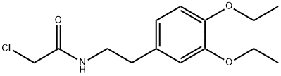 2-CHLORO-N-[2-(3,4-DIETHOXY-PHENYL)-ETHYL]-ACETAMIDE Struktur