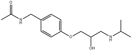 N-[p-[2-Hydroxy-3-(isopropylamino)propoxy]benzyl]acetamide Struktur