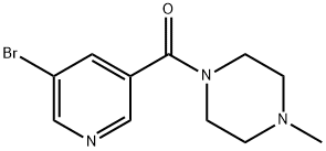 (5-BroMopyridin-3-yl)-(4-Methylpiperazin-1-yl)Methanone Struktur