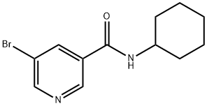 N-Cyclohexyl5-bromonicotinamide Struktur