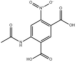 4-(ACETYLAMINO)-6-NITRO-1,3-BENZENEDICARBOXYLIC ACID Struktur