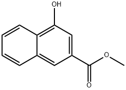 2-Naphthalenecarboxylic acid, 4-hydroxy-, Methyl ester Struktur