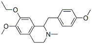 7-Ethoxy-1,2,3,4-tetrahydro-6-methoxy-1-(p-methoxybenzyl)-2-methylisoquinoline Struktur