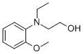 ETHANOL,2-[ETHYL(2-METHOXYPHENYL)AMINO]- Struktur