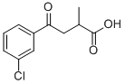 2-METHYL-4-OXO-4-(3'-CHLOROPHENYL)BUTYRIC ACID Struktur