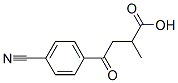 4-(4-Cyanophenyl)-2-methyl-4-oxobutyric acid Struktur