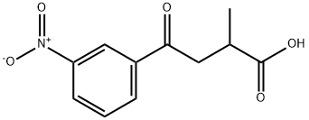 2-Methyl-4-(3-nitrophenyl)-4-oxobutyric acid Struktur