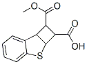 1,2,2a,7b-Tetrahydro-1-methylbenzo[b]cyclobuta[d]thiophene-1,2-dicarboxylic acid Struktur