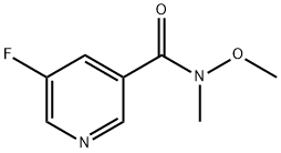 5-Fluoro-N-Methoxy-N-MethylnicotinaMide Struktur