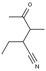 Pentanenitrile, 2-ethyl-3-methyl-4-oxo- (9CI) Struktur