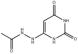 Acetic  acid,  2-(1,2,3,6-tetrahydro-2,6-dioxo-4-pyrimidinyl)hydrazide Struktur