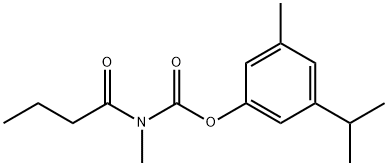 (3-methyl-5-propan-2-yl-phenyl) N-(2-oxopentyl)carbamate Struktur