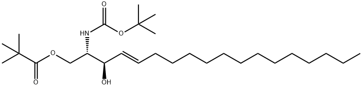 N-BOC-1-PIVALOYL-D-ERYTHRO-SPHINGOSINE Struktur