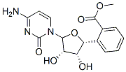 [(2R,3R,4S)-5-(4-amino-2-oxo-pyrimidin-1-yl)-3,4-dihydroxy-oxolan-2-yl ]methyl benzoate Struktur