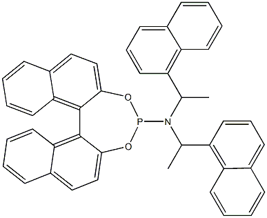 (S)-(+)-(3,5-DIOXA-4-PHOSPHACYCLOHEPTA[2,1-A,3,4-A']DINAPHTHALEN-4-YL)BIS[(1R)-1-(1-NAPHTHALENYL)ETHYL]AMINE Struktur